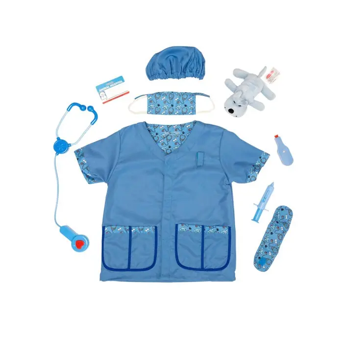 Original Melissa & Doug Veterinarian Role Play Clothing Set, 9 Pieces